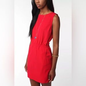 URBAN OUTFITTERS Red cutout open back tulip back mini dress